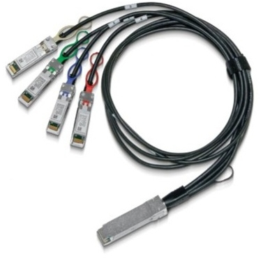 Mellanox Technologies MCP7F00-A001R30N fibre optic cable 1 m QSFP28 4x SFP28 Black