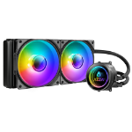 Azza LCAZ-240C-ARGB koelsysteem voor computers Processor Liquid cooling kit 12 cm Zwart 1 stuk(s)