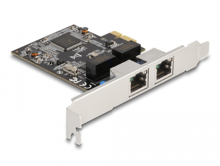 EU Product - PCI Express x1 Karte auf 2 x RJ45 Gigabit LAN RTL8111 - Network Card - PCI-Express