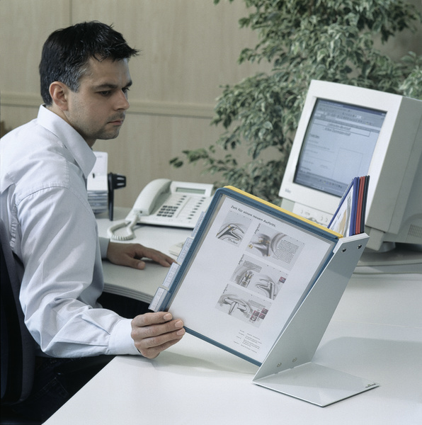 Durable VARIO document display carousel Desk Portrait A4