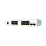 Cisco Catalyst 1000-16P-E-2G-L Network Switch, 16 Gigabit Ethernet PoE+ Ports, 120W PoE Budget, two 1 G SFP Uplink Ports, Fanless Operation, Enhanced Limited Lifetime Warranty (C1000-16P-E-2G-L)