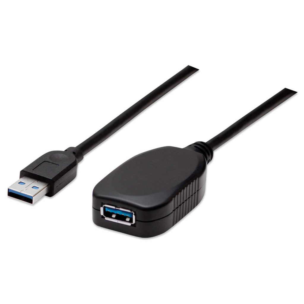 Image of Manhattan USB-A Active Extension Cable. 5m. Male to Female. USB 3.0 (a