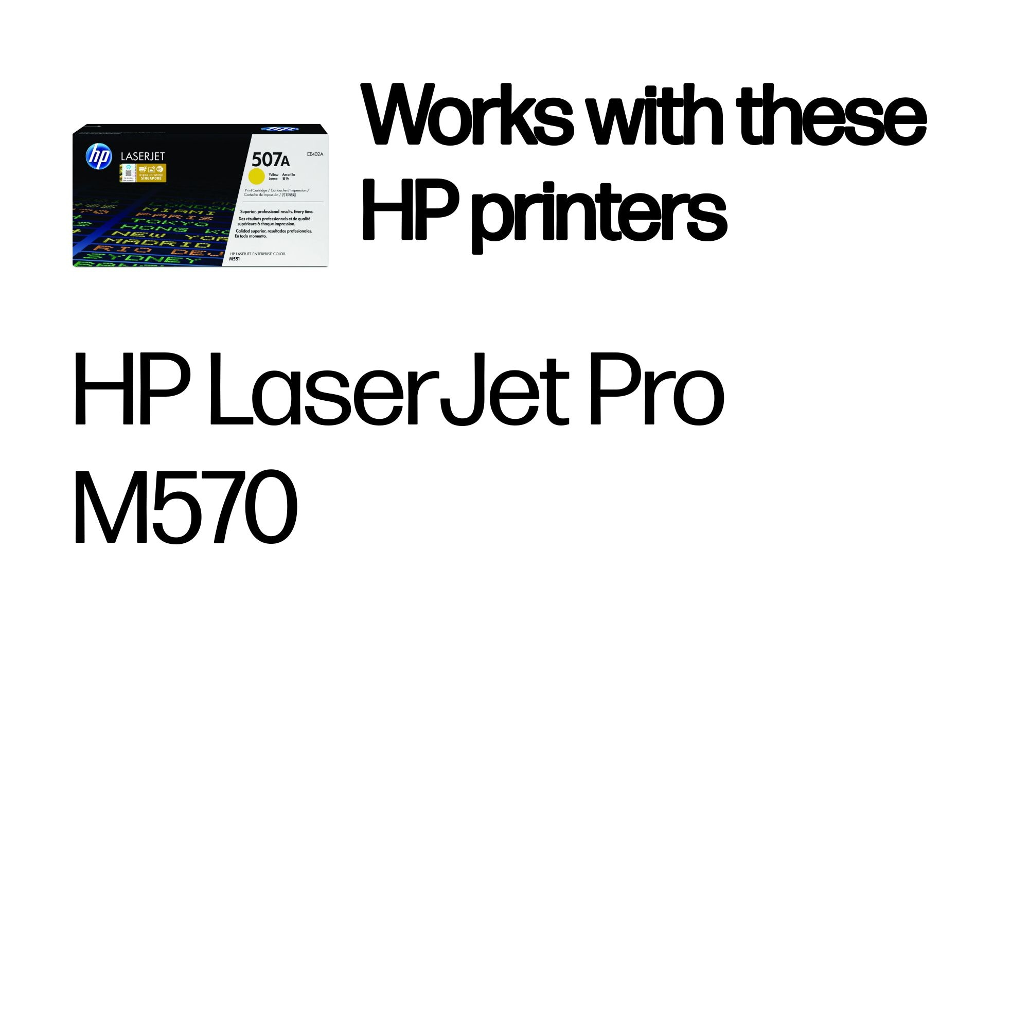 HP CE402A/507A Toner cartridge yellow, 6K pages ISO/IEC 19798 for HP LaserJet EP 500