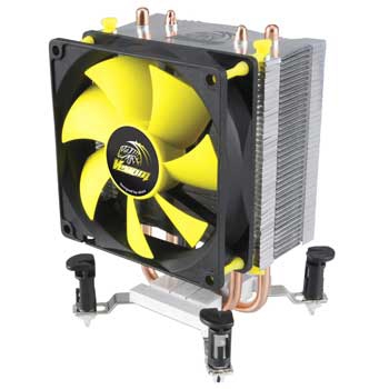 Akasa Venom Pico Processor Cooler 9.2 cm Black