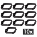LogiLink 19" Cable management ring 44 x 70 mm, set of 10 pcs.