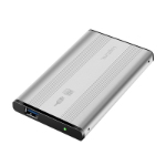 LogiLink UA0106A behuizing voor opslagstations HDD-behuizing Zilver 2.5" Stroomvoorziening via USB