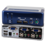 EFB Elektronik EB942 KVM-switch Blauw, Zilver