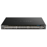 D-Link 44 x 10/100/1000BASE-T PoE Ports, 4 x 2.5GBase-T PoE Ports, 2 x 10GBASE-T Ports and 2 x 10G SFP+ Ports Smart Managed Switch