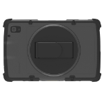 Gamber-Johnson InfoCase - Back cover for tablet - rugged - with rotating hand strap - polycarbonate, thermoplastic polyurethane (TPU) - clear - for Zebra ET40 (8 in), ET40-HC (8 in), ET45 (8 in), ET45-HC (8 in)