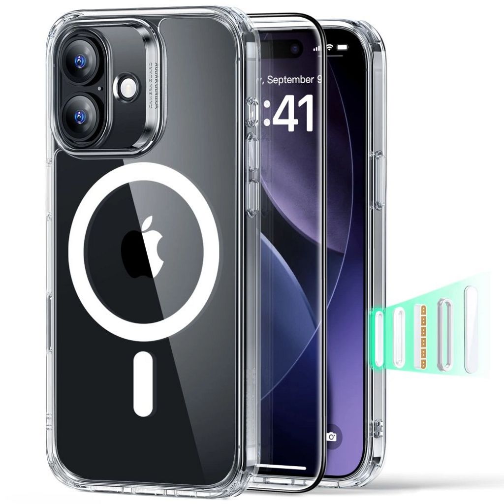 EU Product - Classic Hybrid MagSafe Set Case & Screen Protector for iPhone 17 - Clear thumbnail
