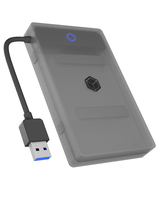 Image of ICY BOX IB-AC603b-U3 HDD/SSD enclosure Anthracite, Black 2.5"