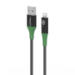 Microconnect MC-SMART USB A-L-2 lightning cable 2 m Black, Green