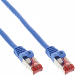InLine Patch Cable S/FTP PiMF Cat.6 250MHz copper halogen free blue 15m