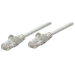 Intellinet Network Patch Cable, Cat6A, 0.25m, Grey, Copper, S/FTP, LSOH / LSZH, PVC, RJ45, Gold Plated Contacts, Snagless, Booted, Lifetime Warranty, Polybag