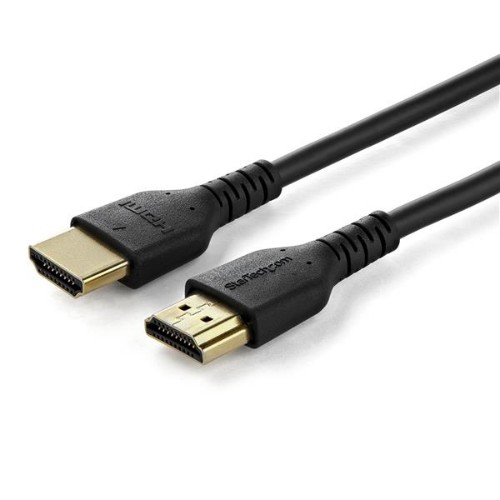 StarTech.com 1m Premium Certified HDMI 2.0 Cable with Ethernet - Durable High Speed UHD 4K 60Hz HDR - 3ft Rugged M/M HDMI Cord with Aramid Fiber - TPE - Ultra HD Monitors, TVs & Displays