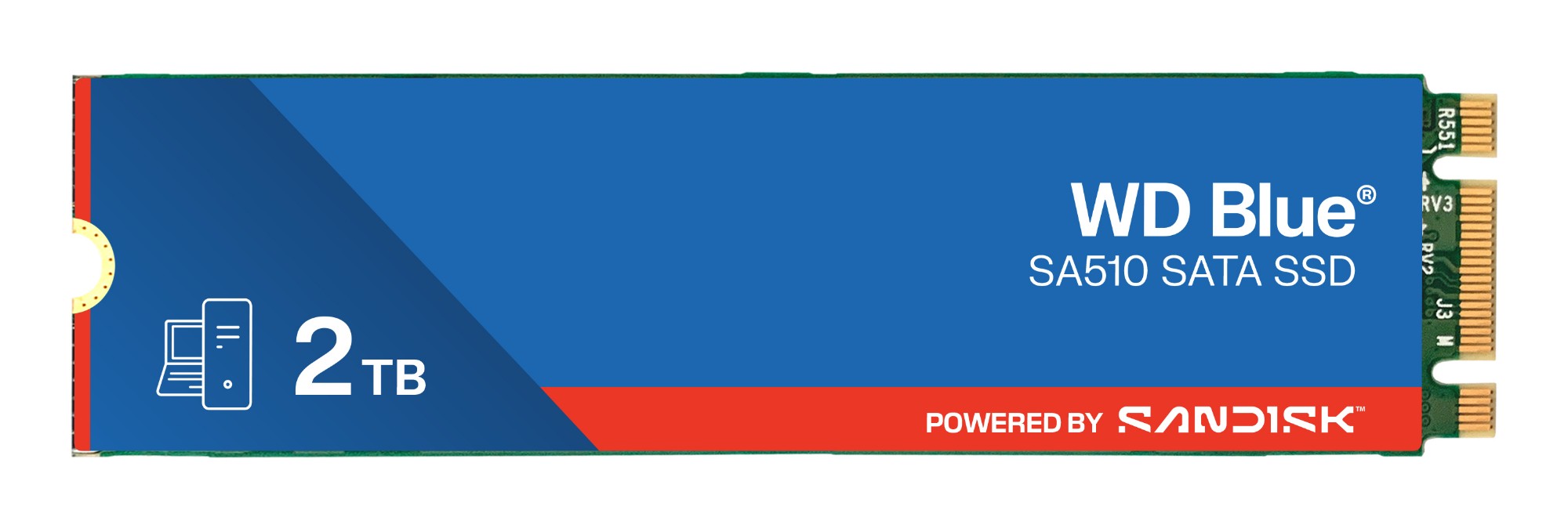 Western Digital Blue WD â„¢ SA510 SATA SSD M.2 2280 POWERED BY SANDISK 2 TB