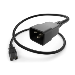 UNC PWCD-C15C20-15A-08F-BLK power cable 94.5" (2.4 m) C15 coupler C20 coupler