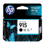 HP 915 BLACK ORIGINAL INK CARTRIDGE 300 PAGES