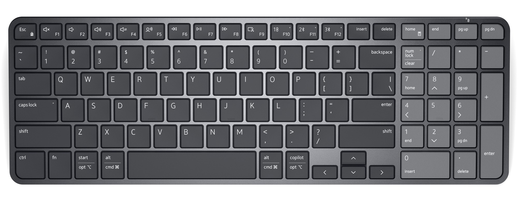 DELL Pro 7 KB746 keyboard Universal RF Wireless + Bluetooth QWERTY UK
