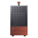 Jonsbo T6 PC Case, Mini-Tower, Mini-ITX, Tempered Glass, Wood, black