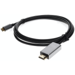 AddOn Networks USBC2H4MMAL-AA video cable adapter 72" (1.83 m) USB Type-C HDMI Black