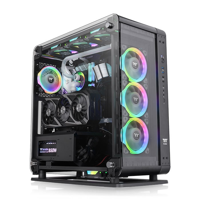 Image of Thermaltake Core P6 Tempered Glass Mid Tower Midi Tower Black