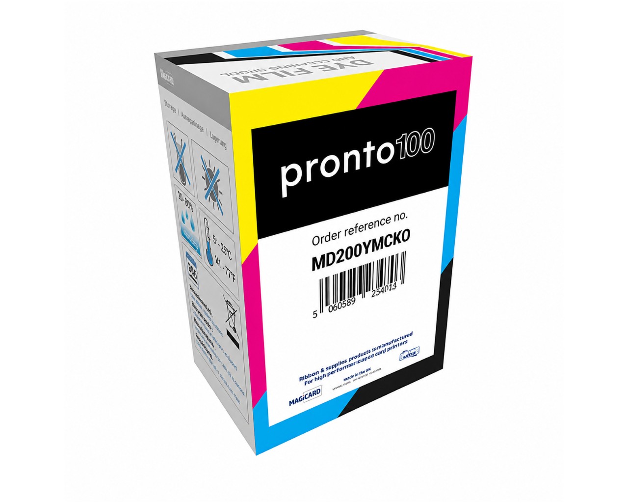 MAGICARD MD200YMCKO Colour Ribbon (200 Prints)