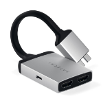 Satechi ST-TCDHAS USB graphics adapter Black, Silver