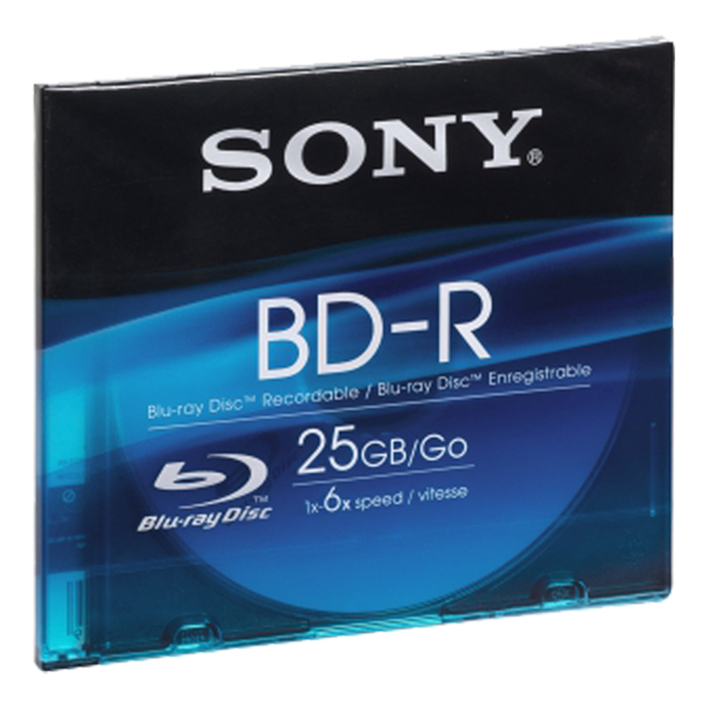 Sony BLU RAY 25GB 6X VELOCITY SLIMCASE