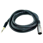 Monoprice 4762 audio cable 118.1" (3 m) 6.35mm TRS XLR (3-pin) Black