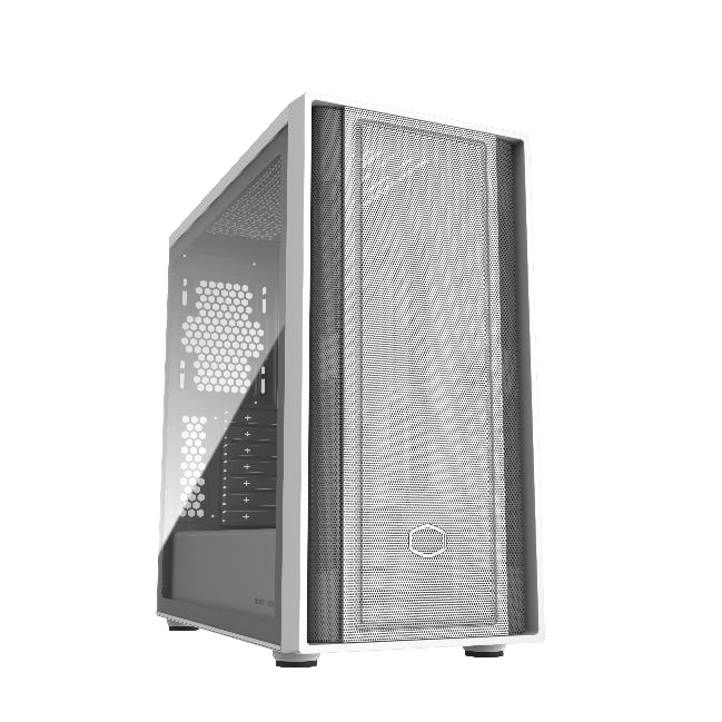 Cooler Master MasterBox 600 White Lite Midi Tower White, Transparent