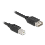 DeLOCK 81530 USB cable USB 2.0 1 m USB B USB A Black