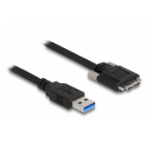 DeLOCK Cable USB 3.0 Type-A male to Type Micro-B male with screws 3 m
