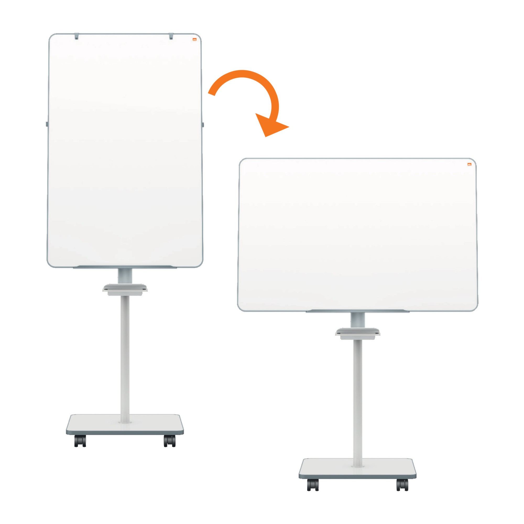 Nobo Move & Meet Mobile Magnetic Flipchart Easel 680x1040mm