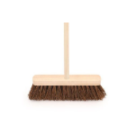 ValueX Broom Head Stiff Bassine 12 inches Wide Fitted With 4 Foot Wooden Handle - 0906214
