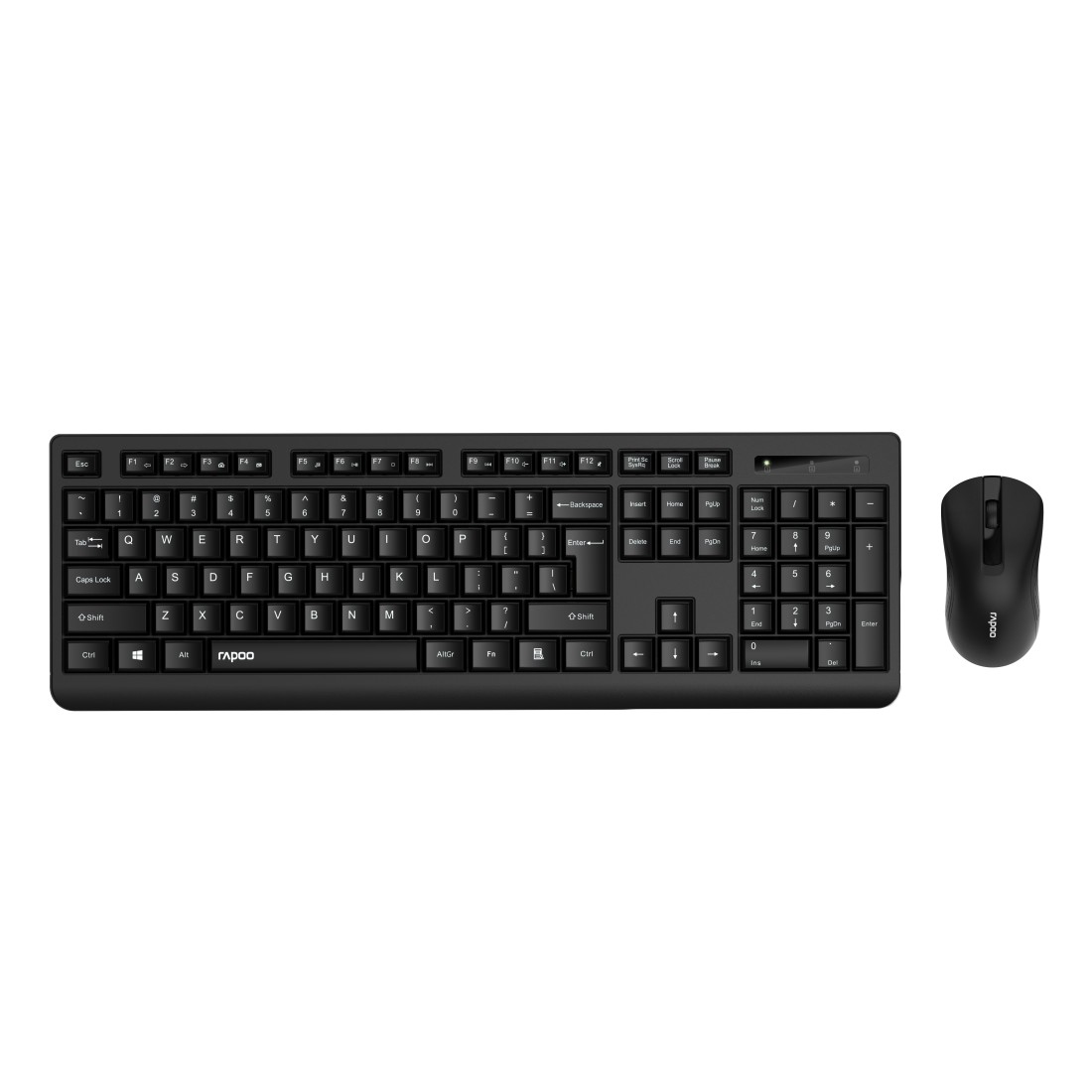 Image of Rapoo X1700 keyboard Mouse included QWERTZ German Black