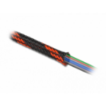 DeLOCK Braided Sleeve stretchable 2 m x 25 mm black-red
