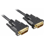 Sharkoon DVI-D/DVI-D (18+1) 2m DVI cable Black