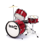 PDT RockJam 3-Piece Junior Drum Set Red