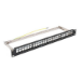 FDL 24 PORT EMPTY MODULAR KEYSTONE PATCH PANEL + EARTH KIT