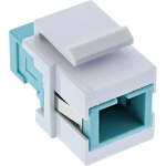 InLine Fiber optical Keystone Snap-in adaptor, simplex SC/SC, MM,ceramic sleeve