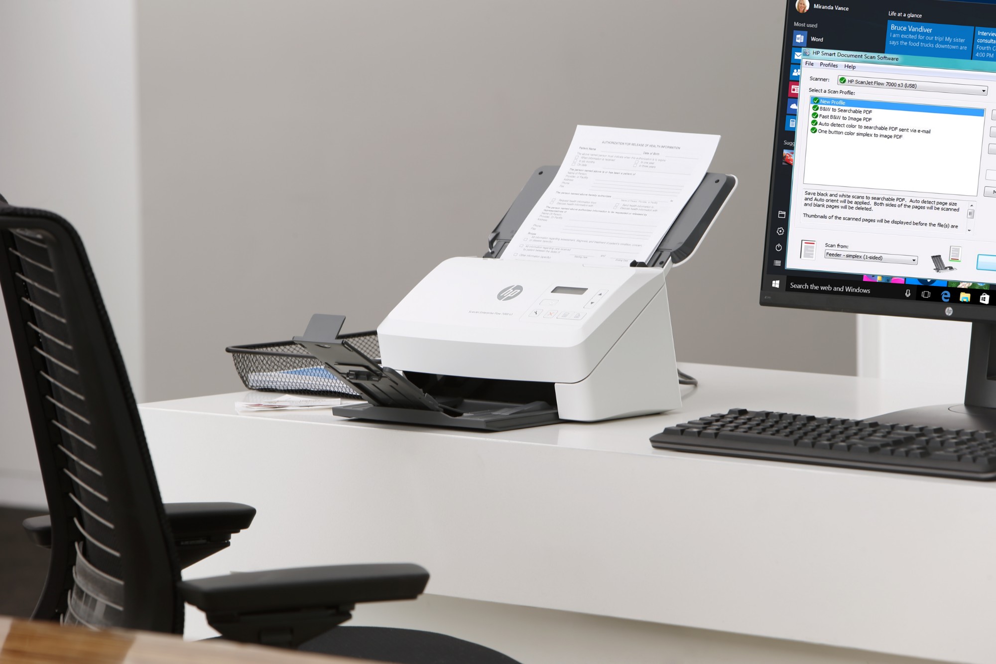 HP Scanjet Enterprise Flow 7000 s3 Sheet-feed Scanner