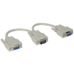 C2G Economy Male to Dual Female SVGA Y-Cable 8" VGA cable 47.2" (1.2 m) VGA (D-Sub)