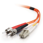 C2G 85492 fibre optic cable 1 m LC ST OFNR Orange