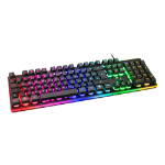 Deltaco GAM-021-RGB-DE keyboard Gaming USB QWERTZ German Black