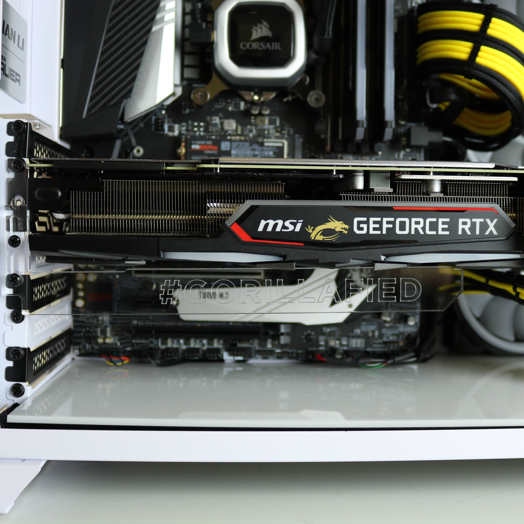 GORILLA GAMING ERECTOR RTX GTX Clear GPU Graphics Card Anti Sag Support Bracket