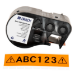 Brady M4C-1000-595-OR-BK printer label Black, Orange Self-adhesive printer label