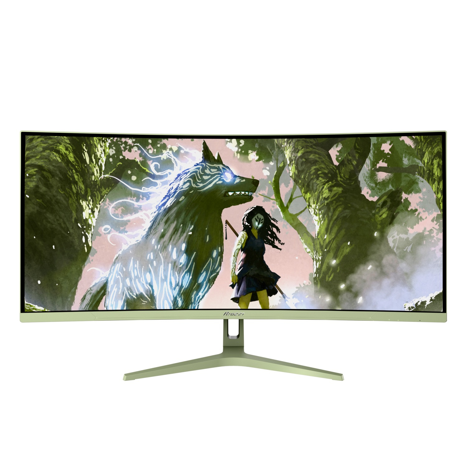 Arozzi Nova 34â€³ Curved computer monitor 86.4 cm (34") 3440 x 1440 pixels 4K Ultra HD LED Green