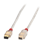 Lindy 0.3m Premium FireWire 800 Cable - 6 Pin Male to 9 Pin Bilingual Male