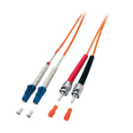 Equip LC/ST 50/125μm 10m fibre optic cable OM2 Orange